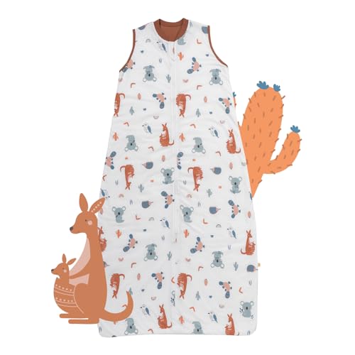 schlummersack Kinder Schlafsack Sommer 150 cm dünn Känguru | Sommerschlafsack 1.0 Tog 1 Tog Baby Schlafsack Sommer | Schlafsack Baby Sommer Frühling von schlummersack