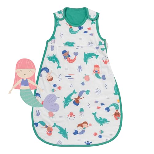 schlummersack Kinder Schlafsack Sommer 150 cm dünn Meerjungfrau | Sommerschlafsack 1.0 Tog von schlummersack
