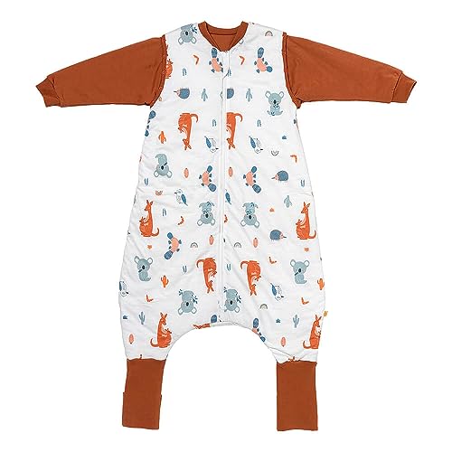 schlummersack Schlafsack mit Füßen Winter 3.5 Tog 90 cm Känguru | Kinder Schlafsack mit Beinen und verlängerten Bündchen für eine Körpergröße 90-100cm | Winter Füßen 3.5 Tog von schlummersack