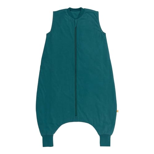 schlummersack Schlafsack mit Füßen ganzjährig 110 cm 2.5 Tog Petrol | Kinder Schlafsack mit Beinen für eine Körpergröße 110-120cm | Ganzjahres Füßen 2.5 Tog von schlummersack