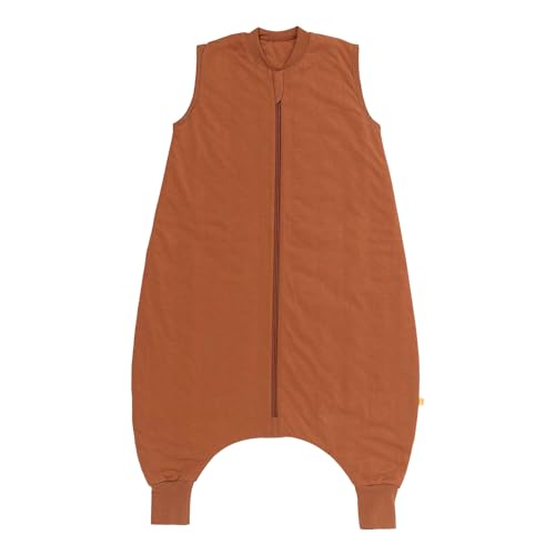 schlummersack Schlafsack mit Füßen ganzjährig 2.5 Tog 130 cm Karamell | Kinder Schlafsack mit Beinen für eine Körpergröße 130-140cm | Ganzjahres Füßen 2.5 Tog von schlummersack