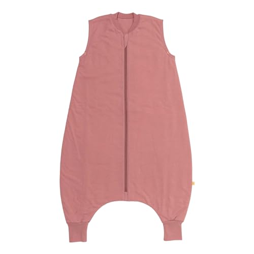 schlummersack Schlafsack mit Füßen ganzjährig 2.5 Tog 130 cm Pastellrosa | Kinder Schlafsack mit Beinen für eine Körpergröße 130-140cm | Ganzjahres Füßen 2.5 Tog von schlummersack