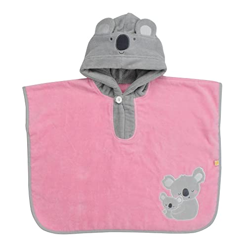 schlummersack kuschelig weicher Badeponcho mit Kapuze, Poncho für den Strand - Koala - für Mädchen von 1-3 Jahre von schlummersack