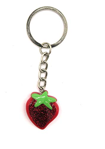 schmuck-stadt Erdbeer Schlüsselanhänger Obst Taschenanhänger von schmuck-stadt