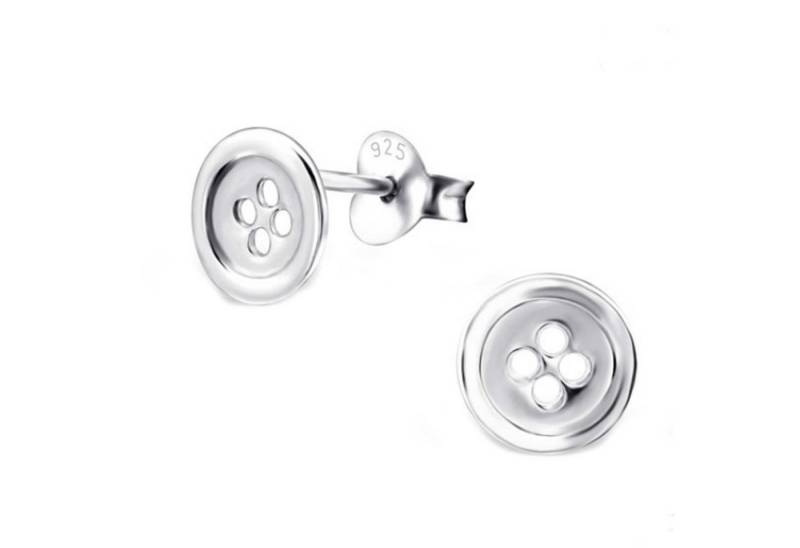 Paar Ohrstecker Ohrringe Knopf 925 Silber Damen Mädchen Kinder, Kinderschmuck Mädchen Geschenk echte Silberohrringe von schmuck23
