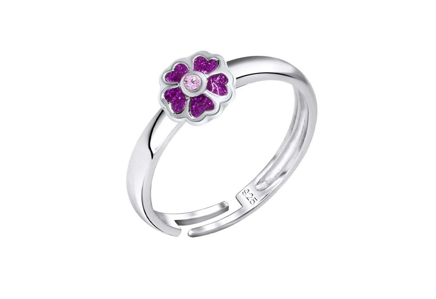 schmuck23 Fingerring Kinder Ring Blume 925 Silber, Kinderschmuck Silberring Mädchen Damen Geschenk von schmuck23