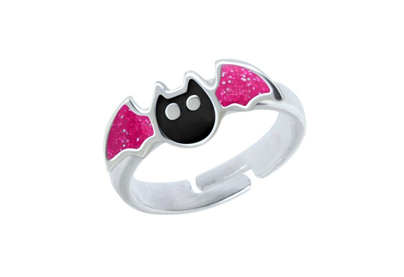 schmuck23 Fingerring Kinder Ring Fledermaus 925 Silber, Kinderschmuck Silberring Mädchen Geschenk von schmuck23