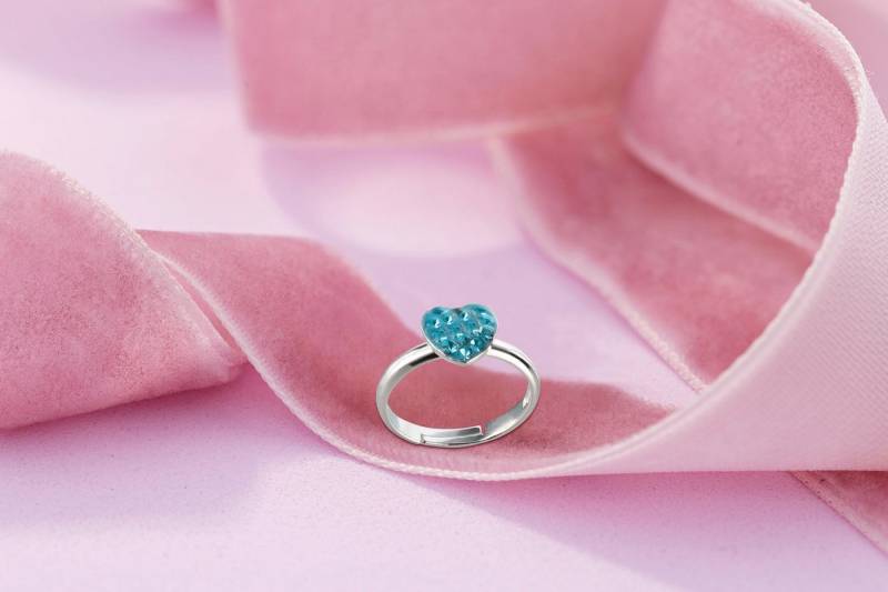 schmuck23 Fingerring Kinder Ring Herz 925 Silber, Kinderschmuck Silberring Damen Mädchen Geschenk von schmuck23