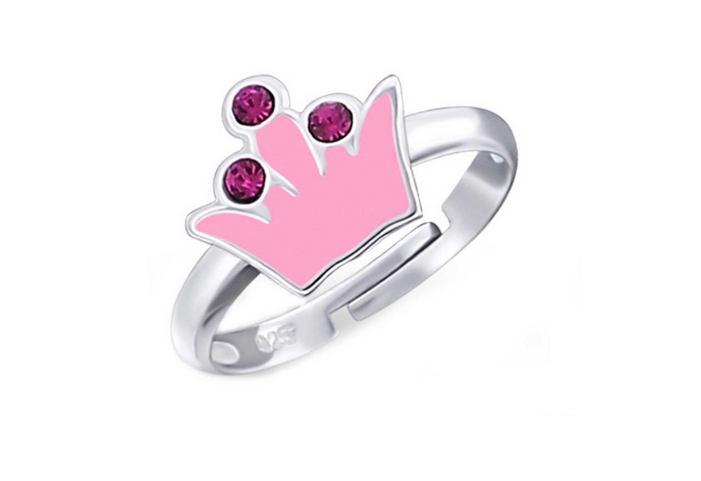 schmuck23 Fingerring Kinder Ring Krone 925 Silber, Kinderschmuck Mädchen Geschenk Silberring von schmuck23