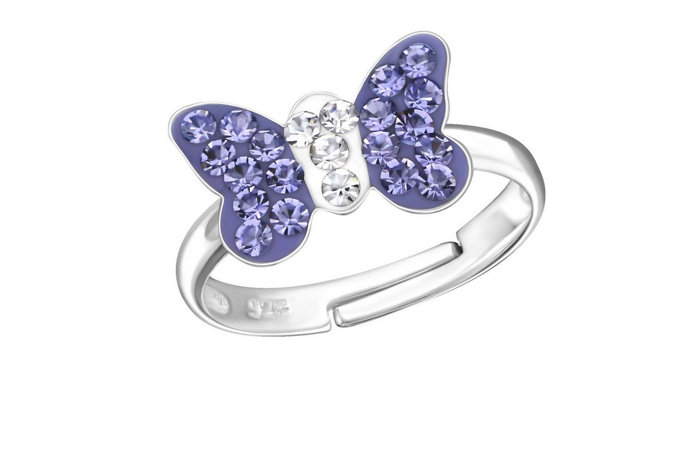 schmuck23 Fingerring Kinder Ring Schmetterling 925 Silber, Kinderschmuck Mädchen Geschenk Silberring Damen von schmuck23