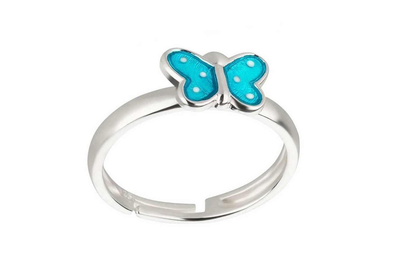 schmuck23 Fingerring Kinder Ring Schmetterling 925 Silber, Kinderschmuck Mädchen Geschenk von schmuck23