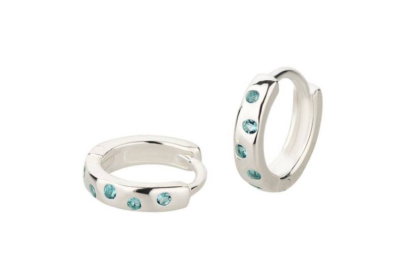 schmuck23 Klappcreolen Ohrringe Creolen 925 Silber Damen Kinder 1,2 cm x 0,3 cm, Silberschmuck Kinderschmuck,Geschenk von schmuck23