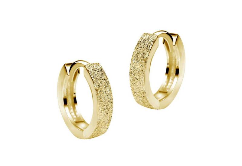 schmuck23 Klappcreolen Ohrringe Creolen 925 Silber Damen Kinder 1,2 cm x 0,3 cm, Silberschmuck Ohrhänger Geschenk von schmuck23