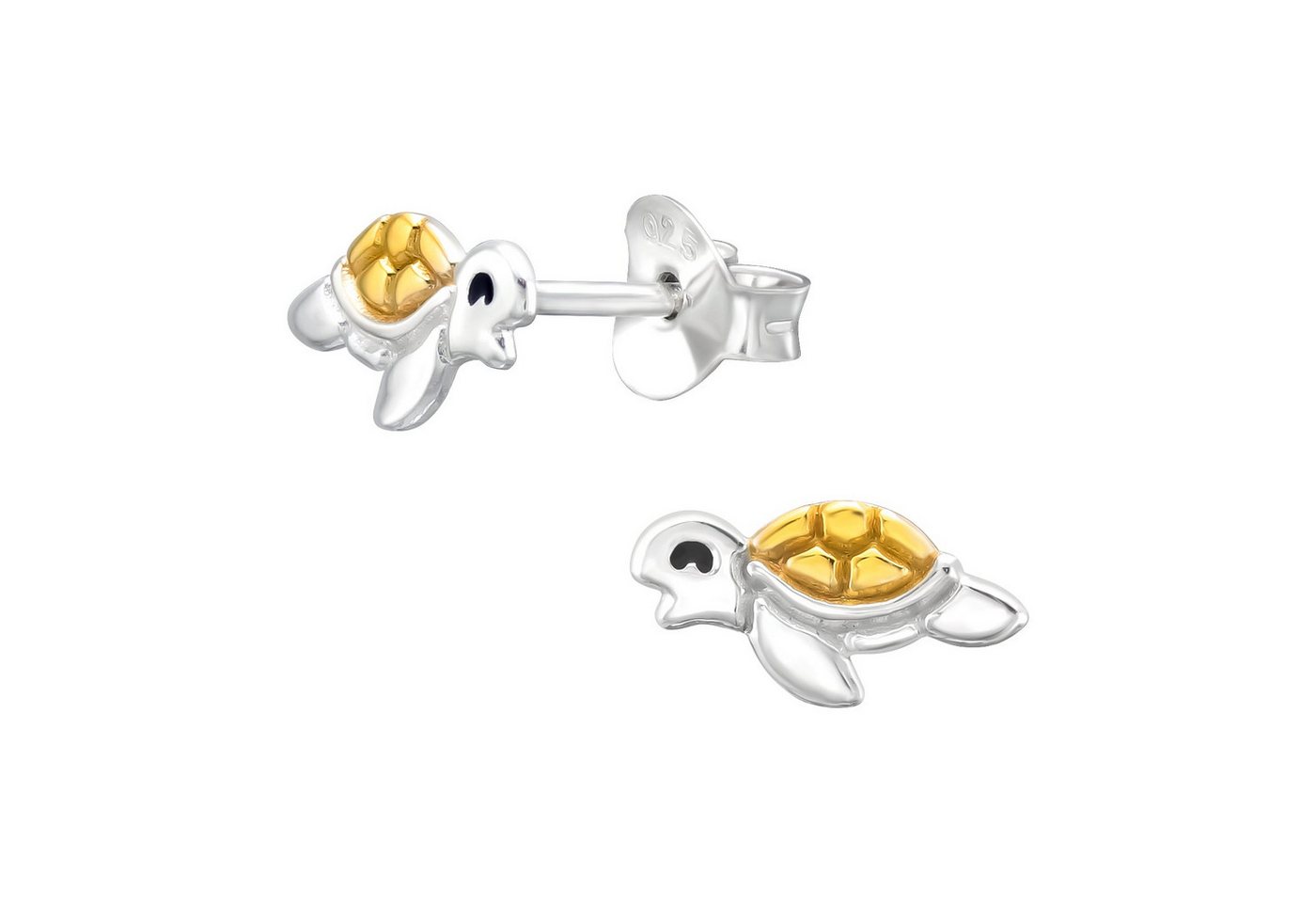 schmuck23 Ohrstecker-Set (Geschenkset, Set aus 2 Paar Ohrringen), Mädchen Kinderschmuck 4 x Silikonverschluß extra von schmuck23