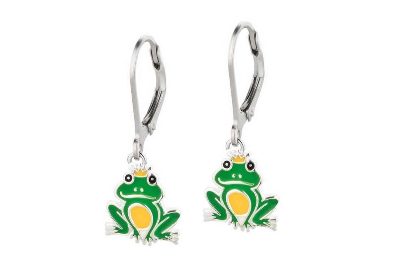 schmuck23 Paar Ohrhänger Kinder Ohrringe Froschkönig 925 Silber Mädchen, Mädchen Kinderschmuck echte Silberohrringe von schmuck23