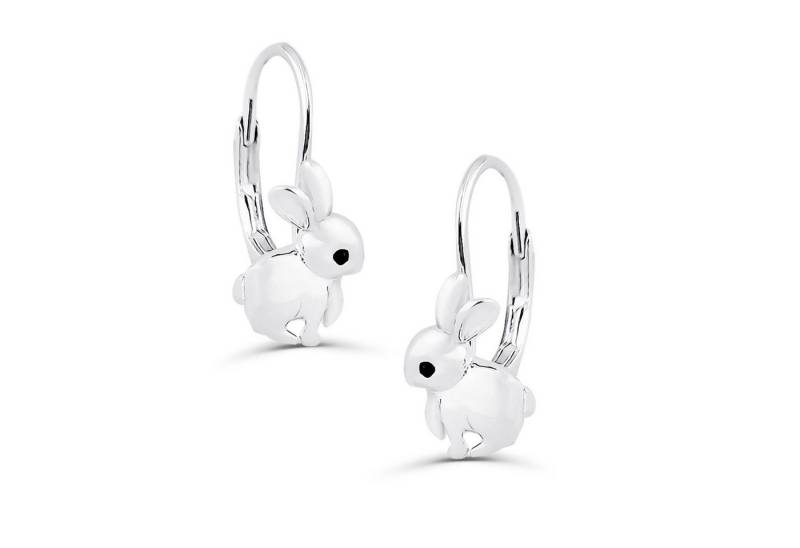 schmuck23 Paar Ohrhänger Kinder Ohrringe Hase Ostern 925 Silber Mädchen, Mädchen Kinderschmuck echte Silberohrringe von schmuck23