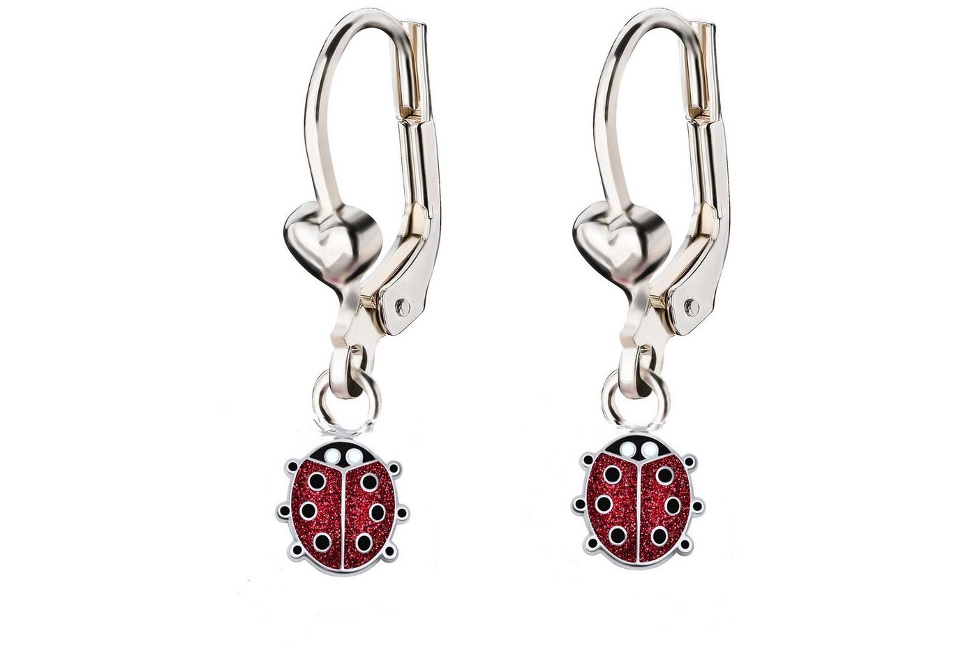 schmuck23 Paar Ohrhänger Kinder Ohrringe Marienkäfer 925 Silber, Kinderschmuck von schmuck23
