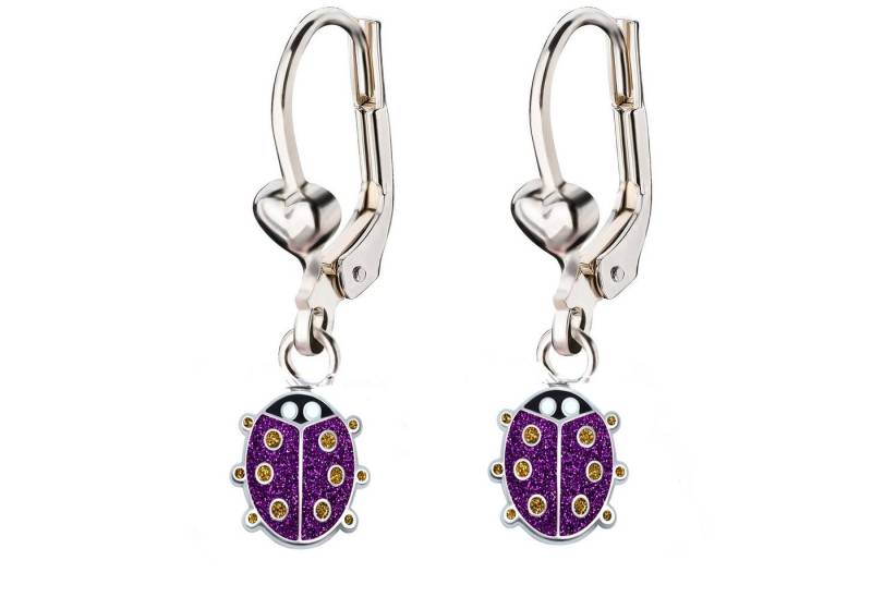 schmuck23 Paar Ohrhänger Kinder Ohrringe Marienkäfer 925 Silber Mädchen, Mädchen Kinderschmuck echte Silberohrringe von schmuck23