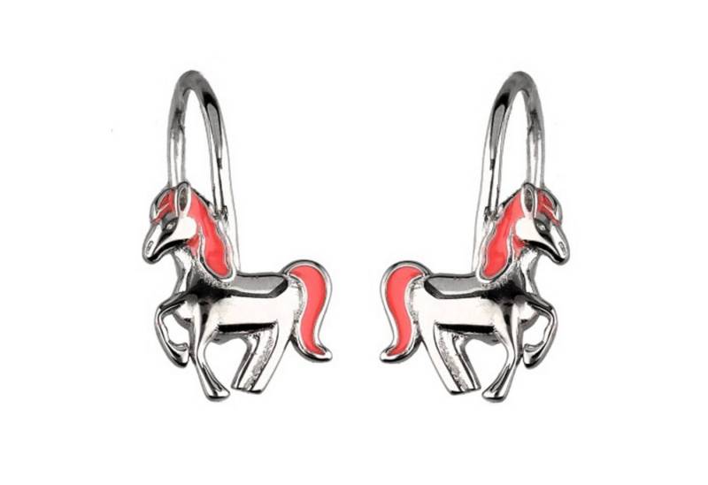 schmuck23 Paar Ohrhänger Kinder Ohrringe Pferd 925 Silber Mädchen, Mädchen Kinderschmuck echte Silberohrringe von schmuck23