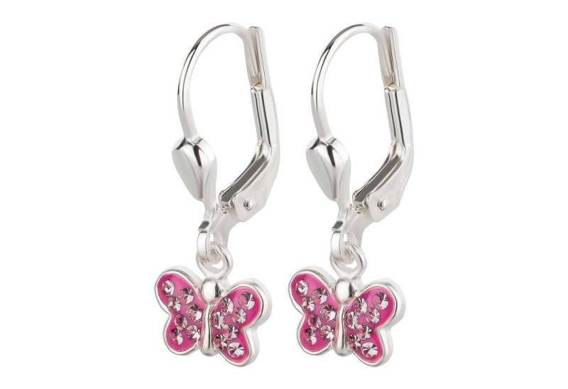 schmuck23 Paar Ohrhänger Kinder Ohrringe Schmetterling 925 Silber, Sterling Silber von schmuck23
