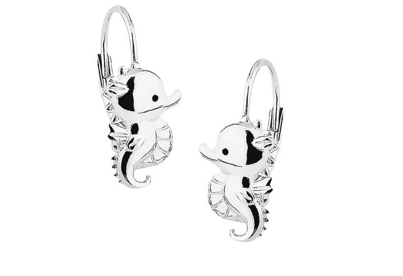 schmuck23 Paar Ohrhänger Kinder Ohrringe Seepferdchen 925 Silber (Geschenkset aus 1 Paar Ohrringen), stabile Brisur von schmuck23