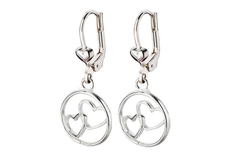 schmuck23 Paar Ohrhänger Ohrringe Herz 925 Silber, Damen Kinder Mädchen Schmuck von schmuck23