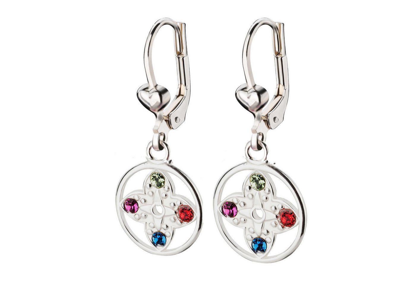 schmuck23 Paar Ohrhänger Ohrringe Kompass Zirkonia 925 Silber von schmuck23