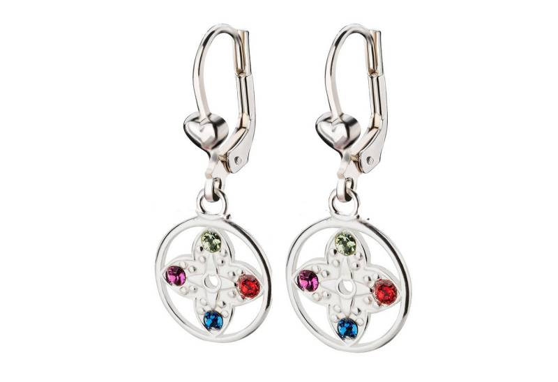 schmuck23 Paar Ohrhänger Ohrringe Kompass Zirkonia 925 Silber von schmuck23