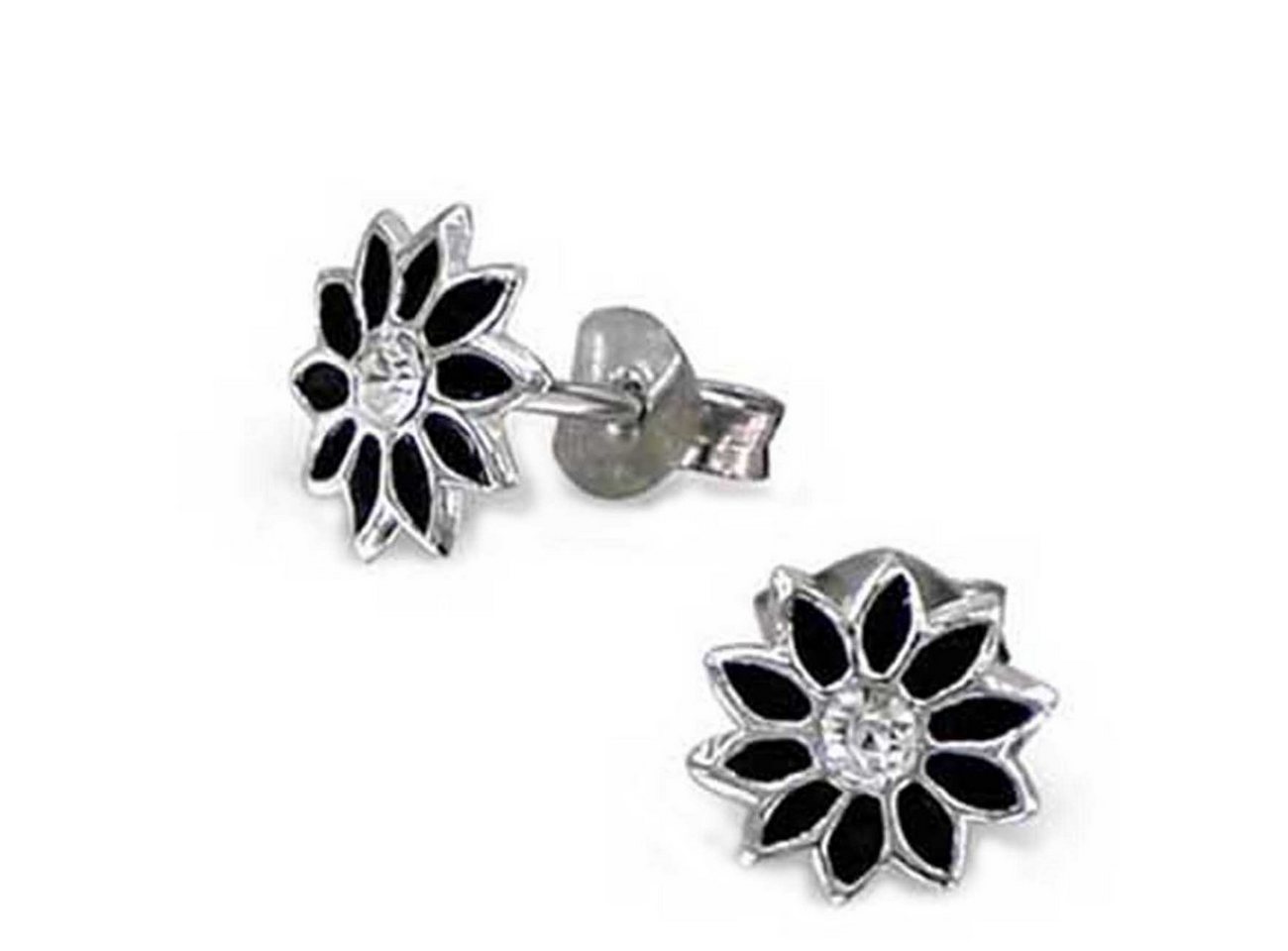 schmuck23 Paar Ohrstecker Kinder Ohrringe Blume 925 Silber, Kinderschmuck Mädchen Geschenk echte Silberohrringe von schmuck23