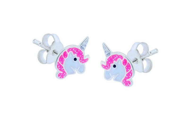schmuck23 Paar Ohrstecker Kinder Ohrringe Einhorn Pferd 925 Silber, Kinderschmuck Mädchen Geschenk von schmuck23
