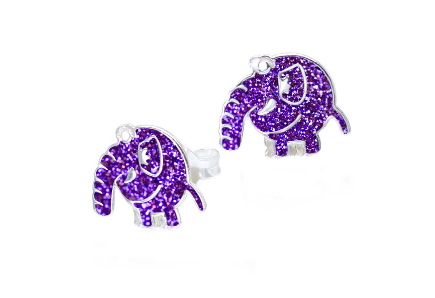 schmuck23 Paar Ohrstecker Kinder Ohrringe Elefant 925 Silber, Kinderschmuck Mädchen Geschenk echte Silberohrringe von schmuck23