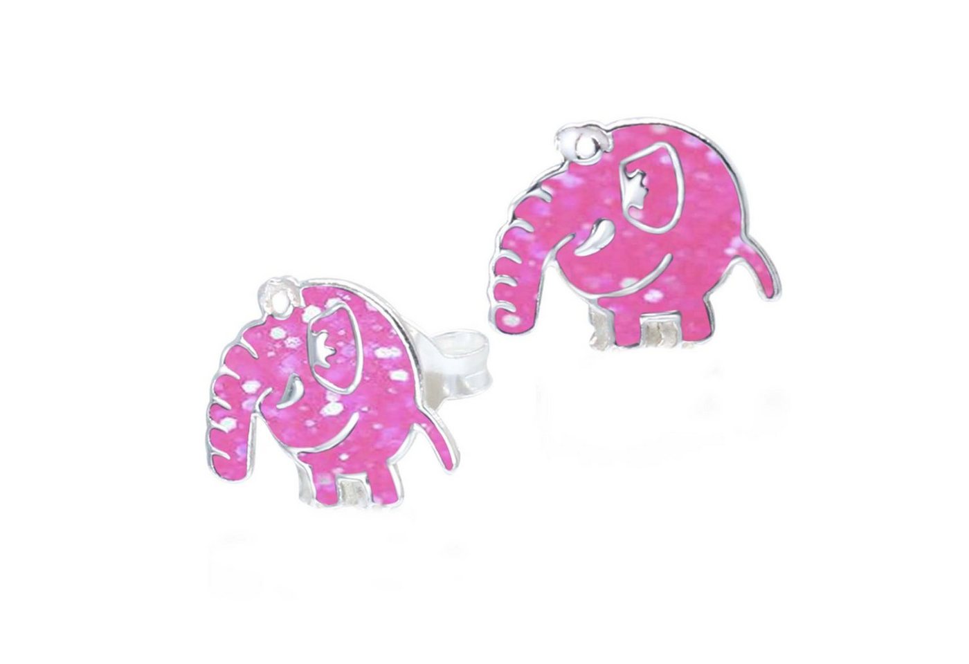 schmuck23 Paar Ohrstecker Kinder Ohrringe Elefant 925 Silber, Kinderschmuck Mädchen Geschenk echte Silberohrringe von schmuck23