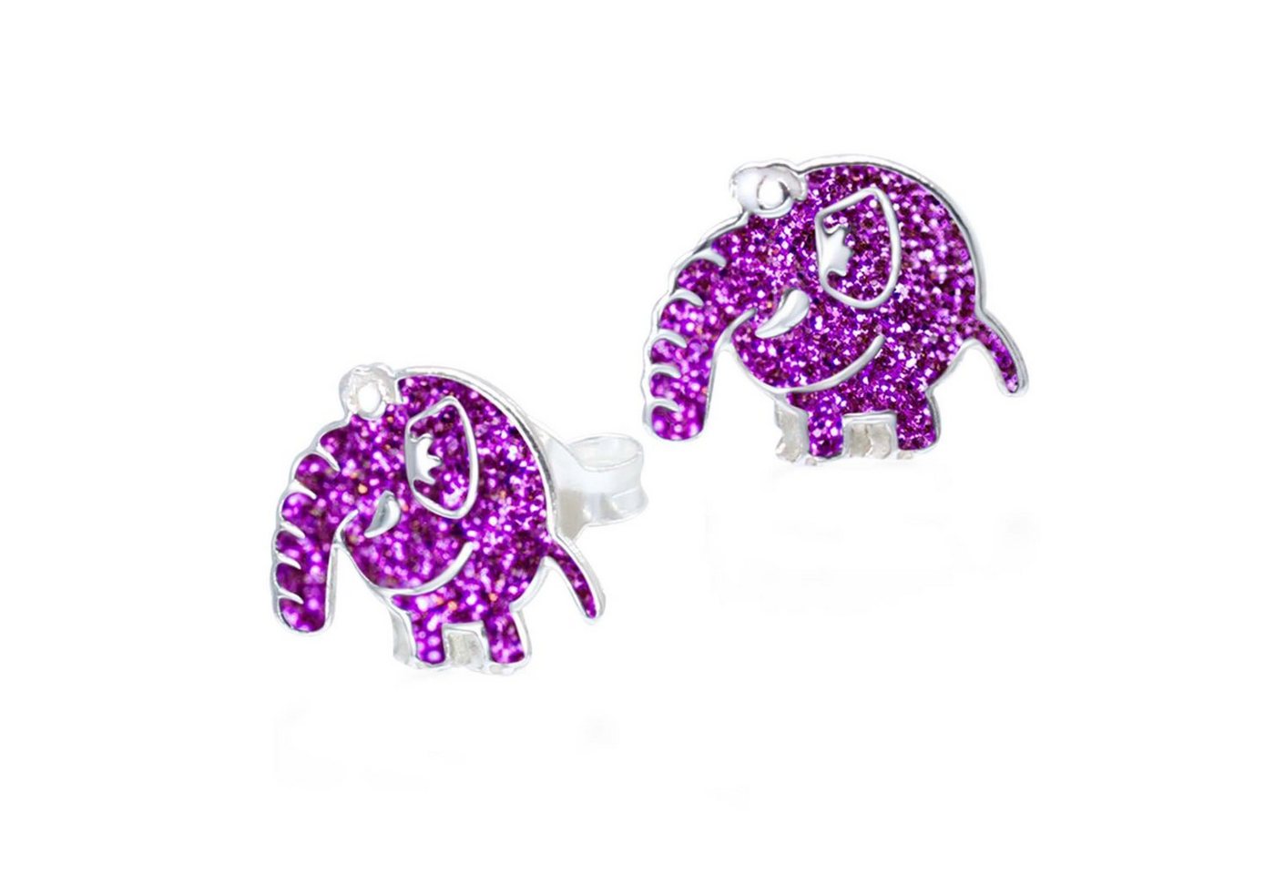 schmuck23 Paar Ohrstecker Kinder Ohrringe Elefant 925 Silber, Kinderschmuck Mädchen Geschenk echte Silberohrringe von schmuck23