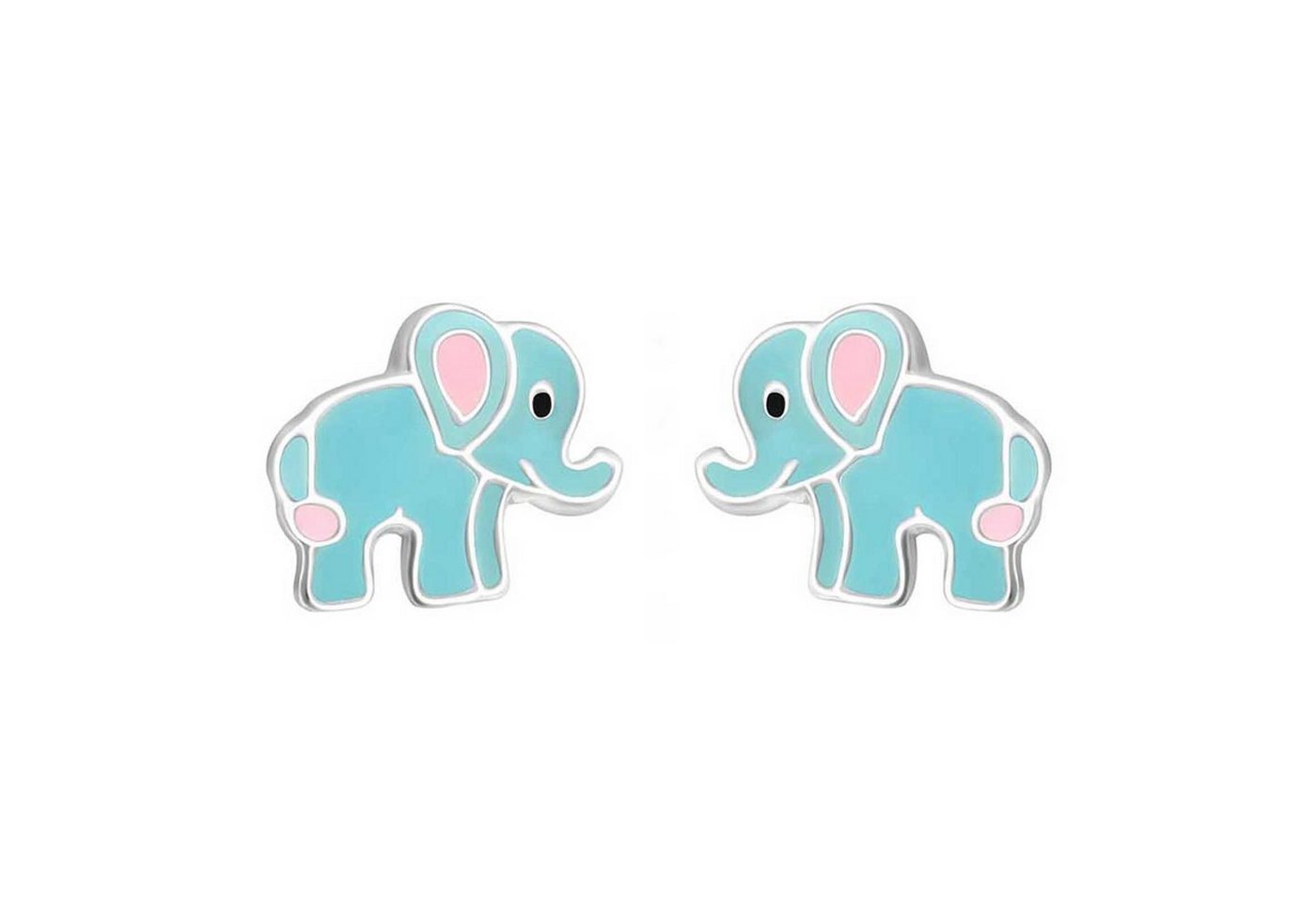 schmuck23 Paar Ohrstecker Kinder Ohrringe Elefant 925 Silber, Kinderschmuck Mädchen Geschenk echte Silberohrringe von schmuck23