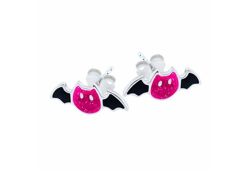 schmuck23 Paar Ohrstecker Kinder Ohrringe Fledermaus 925 Silber, Kinderschmuck Mädchen Geschenk echte Silberohrringe von schmuck23