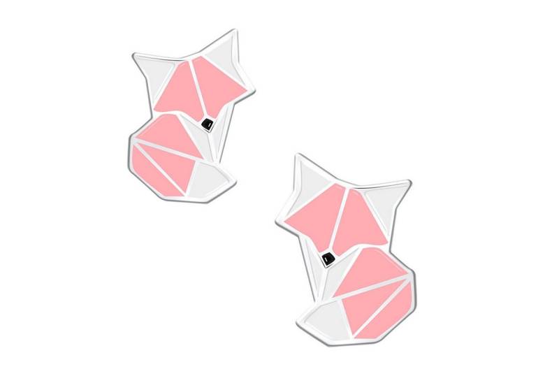 schmuck23 Paar Ohrstecker Kinder Ohrringe Fuchs 925 Silber Mädchen Ohrstecker, Mädchen Kinderschmuck echte Silberohrringe von schmuck23