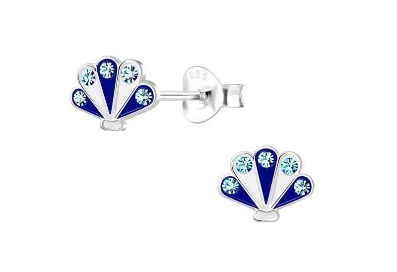 schmuck23 Paar Ohrstecker Kinder Ohrringe Muschel 925 Silber Mädchen Ohrstecker, Mädchen Kinderschmuck echte Silberohrringe von schmuck23
