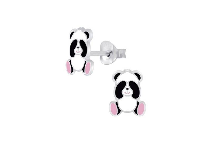 schmuck23 Paar Ohrstecker Kinder Ohrringe Panda Bär 925 Silber, Kinderschmuck Mädchen Geschenk echte Silberohrringe von schmuck23