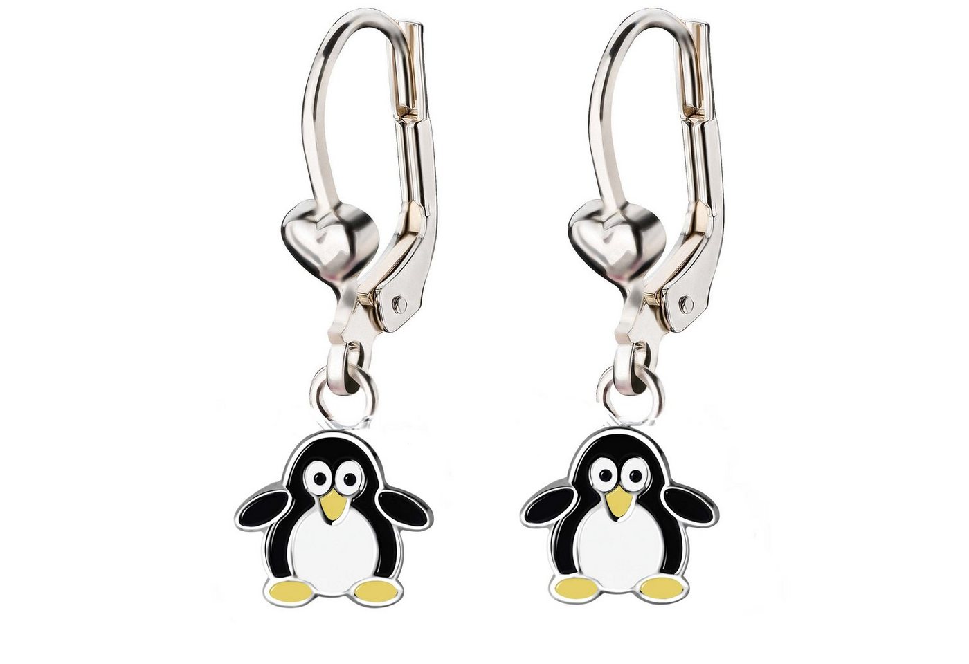 schmuck23 Paar Ohrstecker Kinder Ohrringe Pinguin 925 Silber Mädchen, Mädchen Kinderschmuck echte Silberohrringe von schmuck23