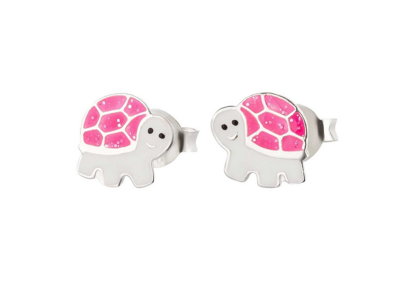 schmuck23 Paar Ohrstecker Kinder Ohrringe Schildkröte 925 Silber, Kinderschmuck Mädchen Geschenk echte Silberohrringe von schmuck23