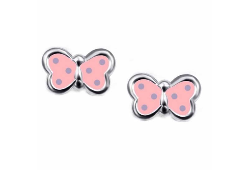 schmuck23 Paar Ohrstecker Kinder Ohrringe Schmetterling 925 Silber, Kinderschmuck Mädchen Geschenk echte Silberohrringe von schmuck23