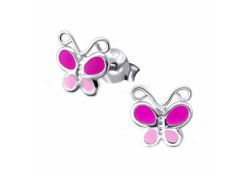 schmuck23 Paar Ohrstecker Kinder Ohrringe Schmetterling 925 Silber, Kinderschmuck Mädchen Geschenk echte Silberohrringe von schmuck23