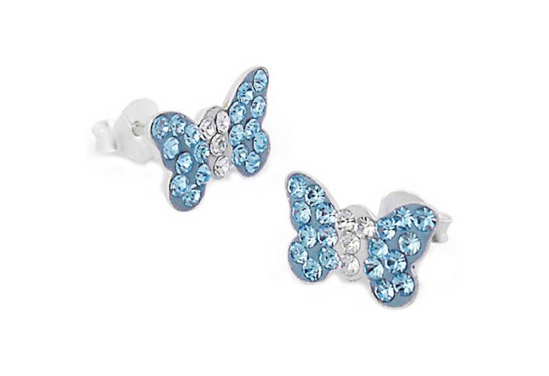 schmuck23 Paar Ohrstecker Kinder Ohrringe Schmetterling 925 Silber, Sterling Silber von schmuck23