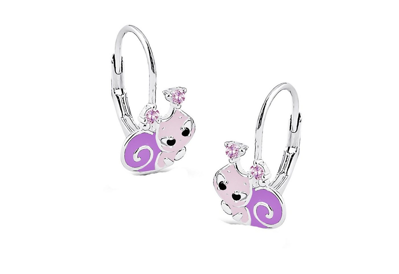 schmuck23 Paar Ohrstecker Kinder Ohrringe Schnecke 925 Silber Mädchen, Mädchen Kinderschmuck echte Silberohrringe von schmuck23