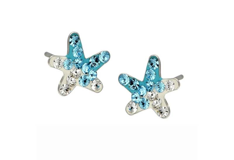 schmuck23 Paar Ohrstecker Kinder Ohrringe Seestern 925 Silber, Sterling Silber von schmuck23