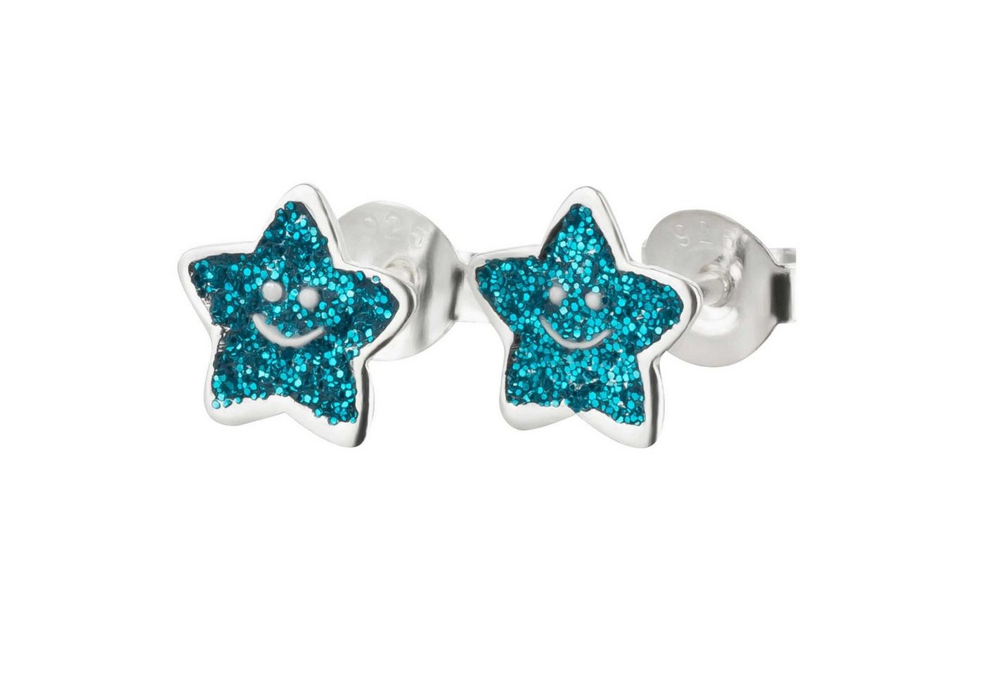 schmuck23 Paar Ohrstecker Kinder Ohrringe Stern 925 Silber, Kinderschmuck Mädchen Geschenk echte Silberohrringe von schmuck23