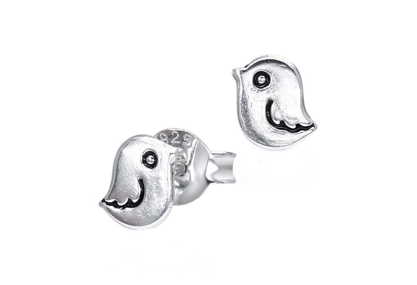 schmuck23 Paar Ohrstecker Kinder Ohrringe Vogel 925 Silber, Kinderschmuck Mädchen Geschenk echte Silberohrringe von schmuck23