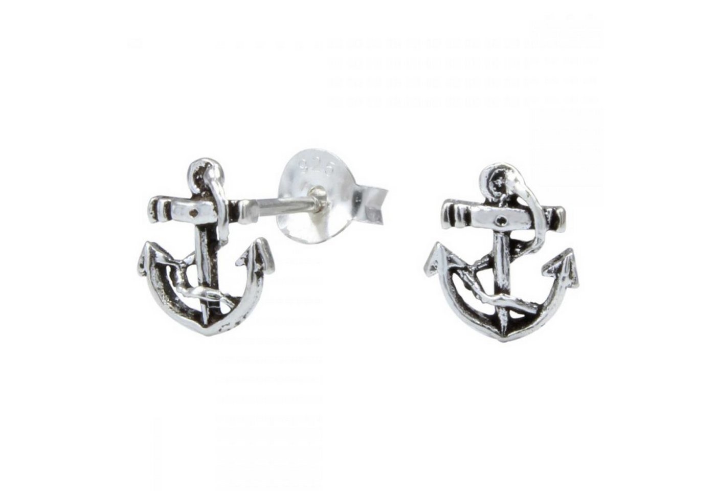 schmuck23 Paar Ohrstecker Ohrringe Anker 925 Silber Damen Herren Mädchen, Kinderschmuck Mädchen Geschenk echte Silberohrringe von schmuck23