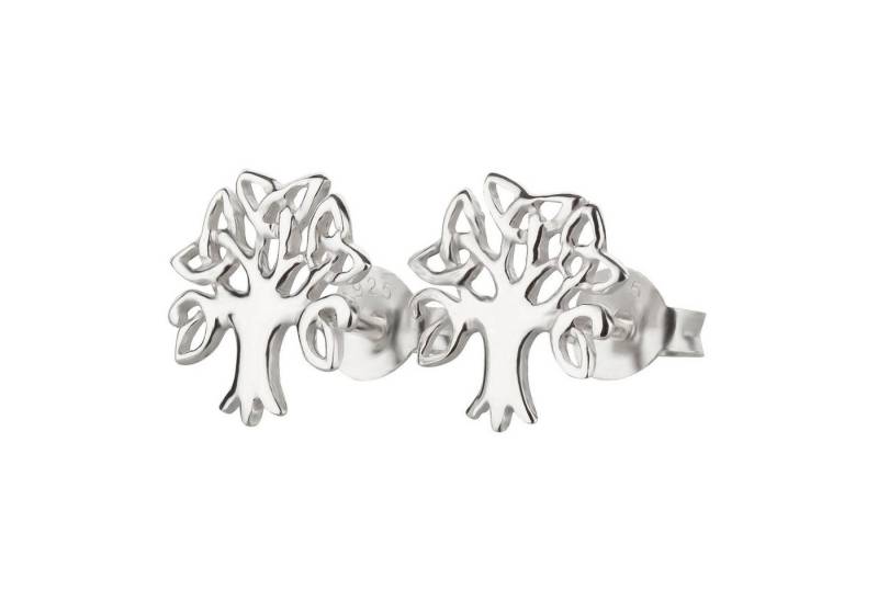 schmuck23 Paar Ohrstecker Ohrringe Lebensbaum Symbol 925 Silber Damen Mädchen, Kinderschmuck Mädchen Geschenk echte Silberohrringe von schmuck23