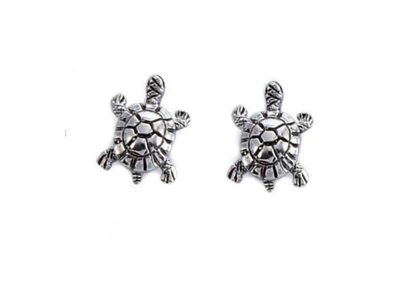 schmuck23 Paar Ohrstecker Ohrringe Schildkröte 925 Silber Damen Mädchen Kinder, Kinderschmuck Mädchen Geschenk echte Silberohrringe von schmuck23